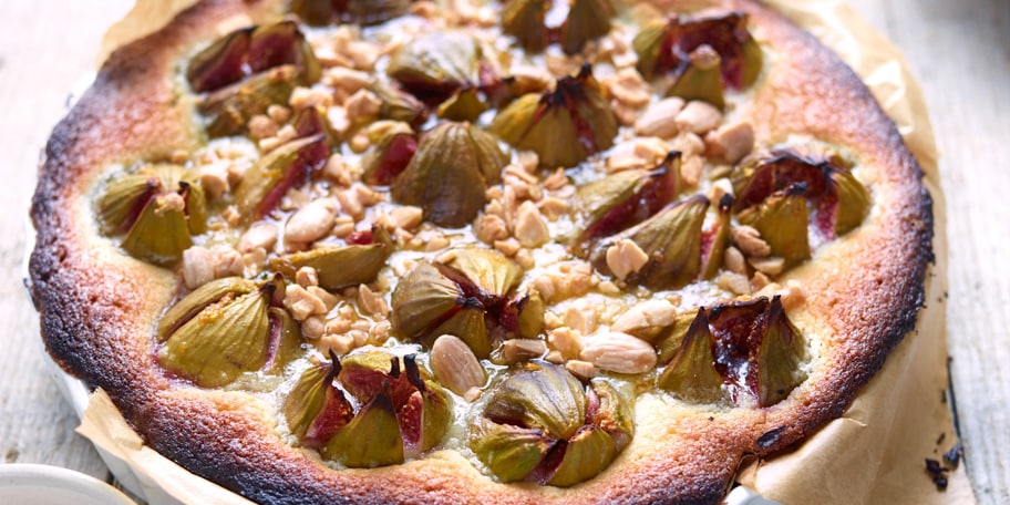 Tarte aux figues, au thym et à la frangipane facon crumble