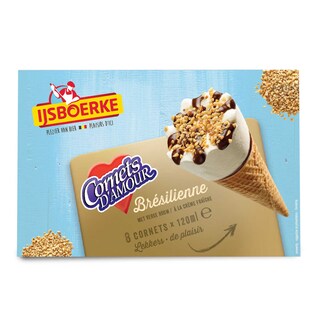 Ijsboerke | Cornet d'amour | Cornets d'amour | Brésilienne 8 x 12 cl