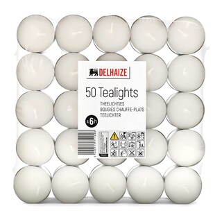 Delhaize | 50 theelichten | 6h 50 st