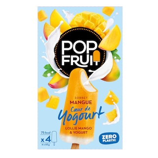 Maison de la glace | Pop'Fruit | Stick | Yaourt | Mangue 4 x 60 gr