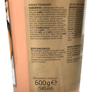 Delhaize | Soupe | Homard 600 gr