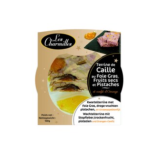 LES CHARMILLES | KWARTELTERRINE MET FOIE GRAS 