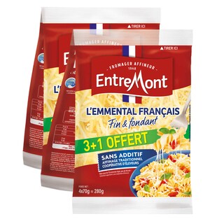 Entremont | Emmental | Râpé | 3+1 