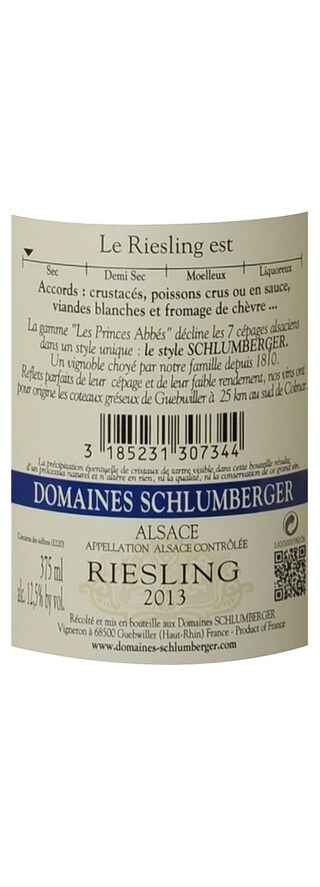 France - Frankrijk | Alsace - Riesling | Schlumberger Riesling Wit 