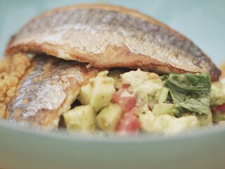 Maquereau grillé et salade de quinoa