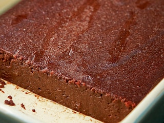 Zachte cake met chocoladekastanjes