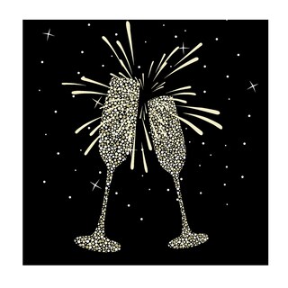 Happy Paper | Servetten | Goldchic | 33cm x 33cm 