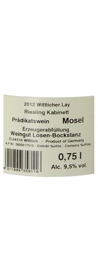 Allemagne - Duitsland | Mosel | Riesling Kabinett 2018 