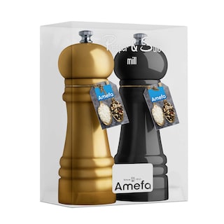 Amefa | Moulins poivre & sel | 15cm | noir/or 