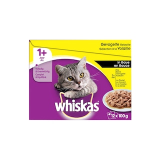 Whiskas | Aliment chat | Volaille | Sauce 18+6 