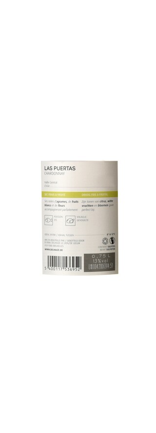 Chile - Chili | Central Valley | Las Puertas Chardonnay 2019 