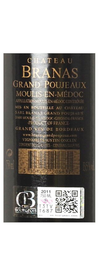 Chateau Branas Grand Poujeaux | Moulis-en-Médoc | 2011 