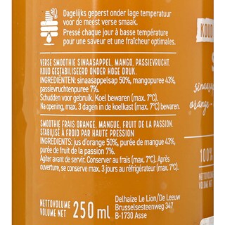 Delhaize | Smoothie | Mangue-Orange-Pas fr | Frais 