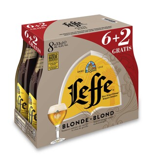 Leffe | Bière d'abbaye/Blonde | 6,6% | Bouteille 6+2 