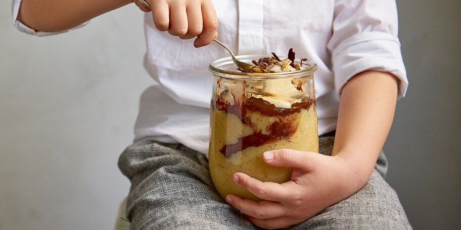 Bananenconfituur met chocolade