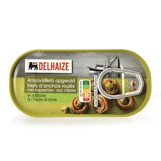 Delhaize | Ansjovis | Filets | Gerold | Olijfolie 