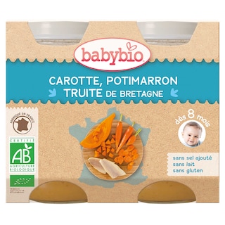 Babybio | Repas | Légumes Truite | 8M | Bio 