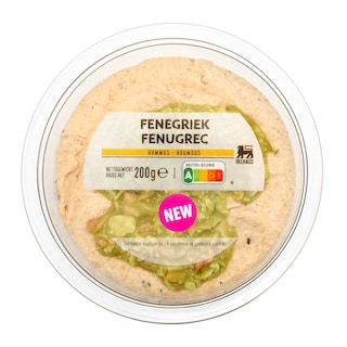 Delhaize | Hummus | Fenegriek Edamame 