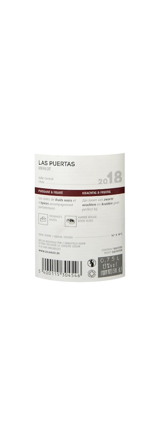 Chili | Colchagua Valley | Las Puertas Merlot 2018 