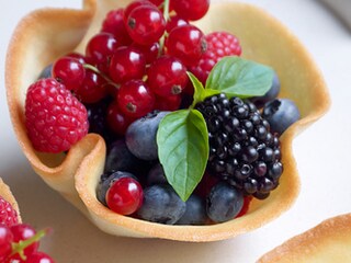 Tulpen voor ijs en fruit