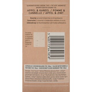 Delhaize | Thé | Vert | Pomme | Canelle | Sachets 