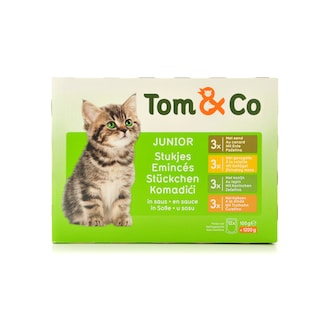 TOM & CO | Aliment chat | Junior | Multi Pack 