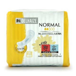 Delhaize | Care | Serviettes hygiéniques | Ultra normal 