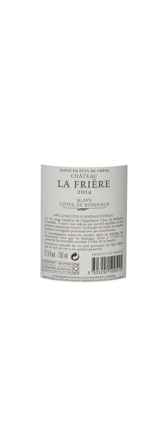 France - Frankrijk | Bordeaux - Blaye Cd Bordeaux | Château la Friere 2014 