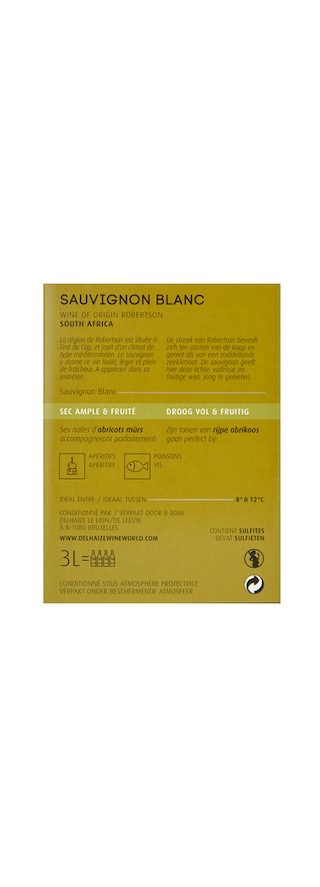 Delhaize | South African Wine | Sauvignon Blanc 3 l