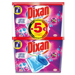 Dixan | Lessive | Duocaps | Couleur | Duo | Bon €5 