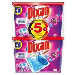 Dixan | Lessive | Duocaps | Couleur | Duo | Bon €5 