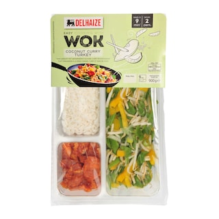 Delhaize | Wokmix de dinde à la sauce curry - coco 