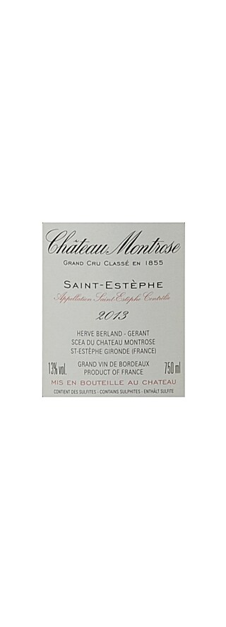 FR BORDEAUX SAINT ESTEPHE | Château Montrose 2013 