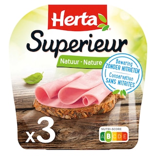 Herta | Hesp | Superieur | Zonder nitrieten 100 gr