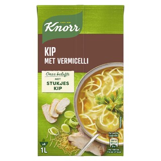 Knorr | Grootmoeders Geheim | Soep in brik | Kip en vermicelli | 1 L 