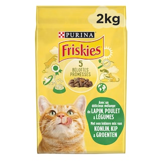 Purina-Friskies | Aliment chat | Adulte | Poulet-Lapin-Légumes+300g 