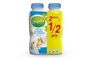 Campina | Crème fraîche | 4% M.G. | 2ème 1/2 prix 