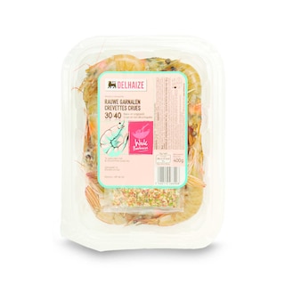 Delhaize | Crevettes | Crues-Non décortiquées 