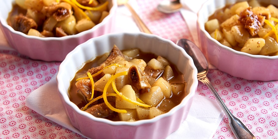 Compote de poires aux figues et à l’orange