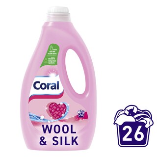 Coral | Vloeibaar wasmiddel  | Wol & Zijde | 1,17L | 26DS 