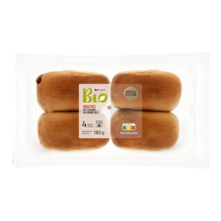Delhaize | Bio | Brioche | Rozijnen | Bio 
