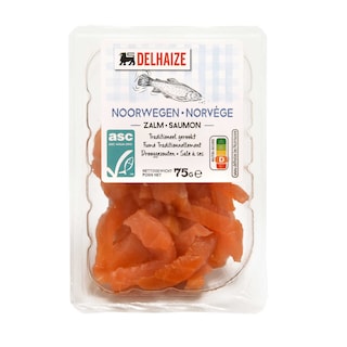 Delhaize | Zalm | Atlantisch | Gerookt | Reepjes 