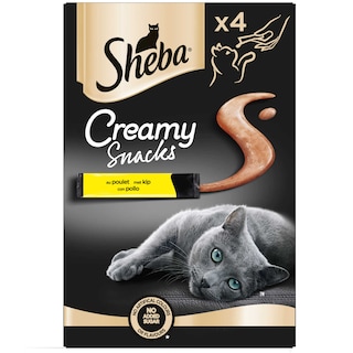 Sheba | Aliment Chats | Creamy Snack | Poulet 4 x 12 gr