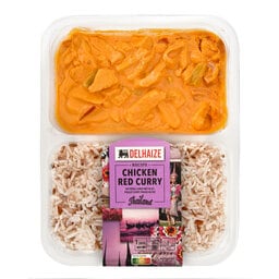 Delhaize | Rode curry | Rijst 