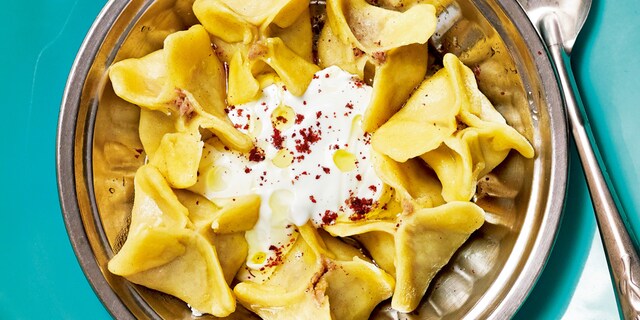 Manti: petites ravioles à l’agneau