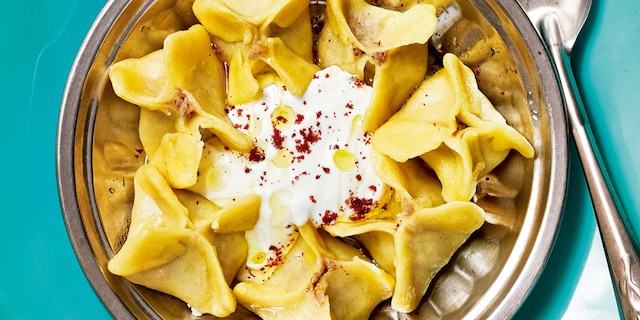 Manti: petites ravioles à l’agneau
