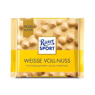 Ritter Sport | Witte Chocolade | hele hazelnoten 