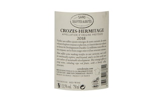 France - Frankrijk | Rhône - Crozes Hermitage | Crozes-Hermitage 2018 | Sans sulfite 