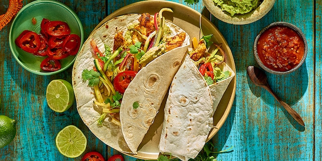 Santa Maria fajita de poulet, courgette et poivron grillé