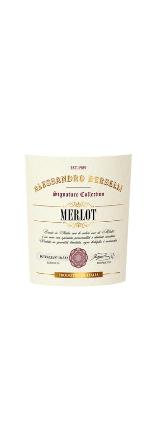 Italie - Italië | Piemonte | Signature Berselli & Gerbino Merlot 2016 